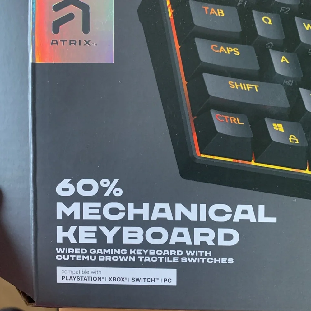 60% mechanical keyboard compatible with PlayStation - Xbox - switch - PC
